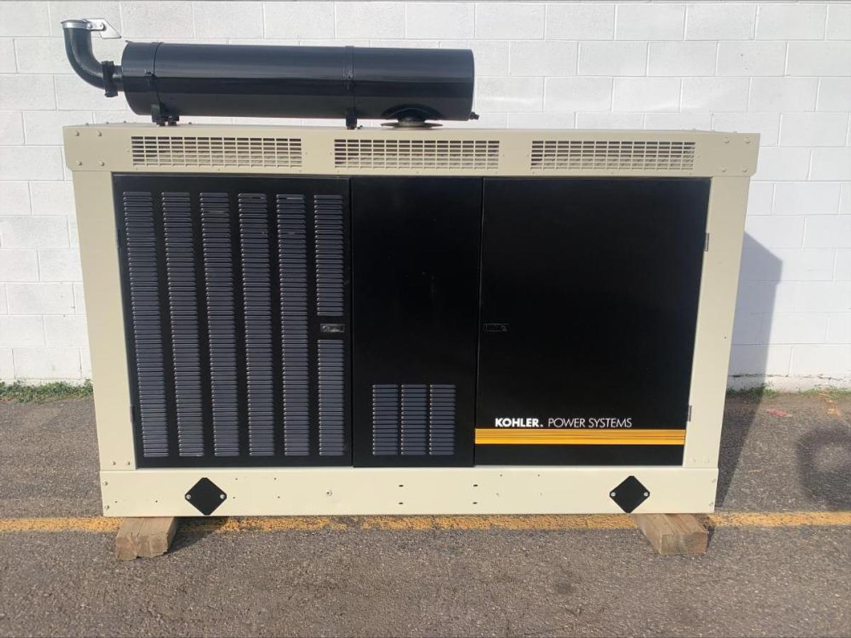 Used Kohler 125RZG 125Kw Standby & Prime Natural Gas Propane Generator 676 Hrs