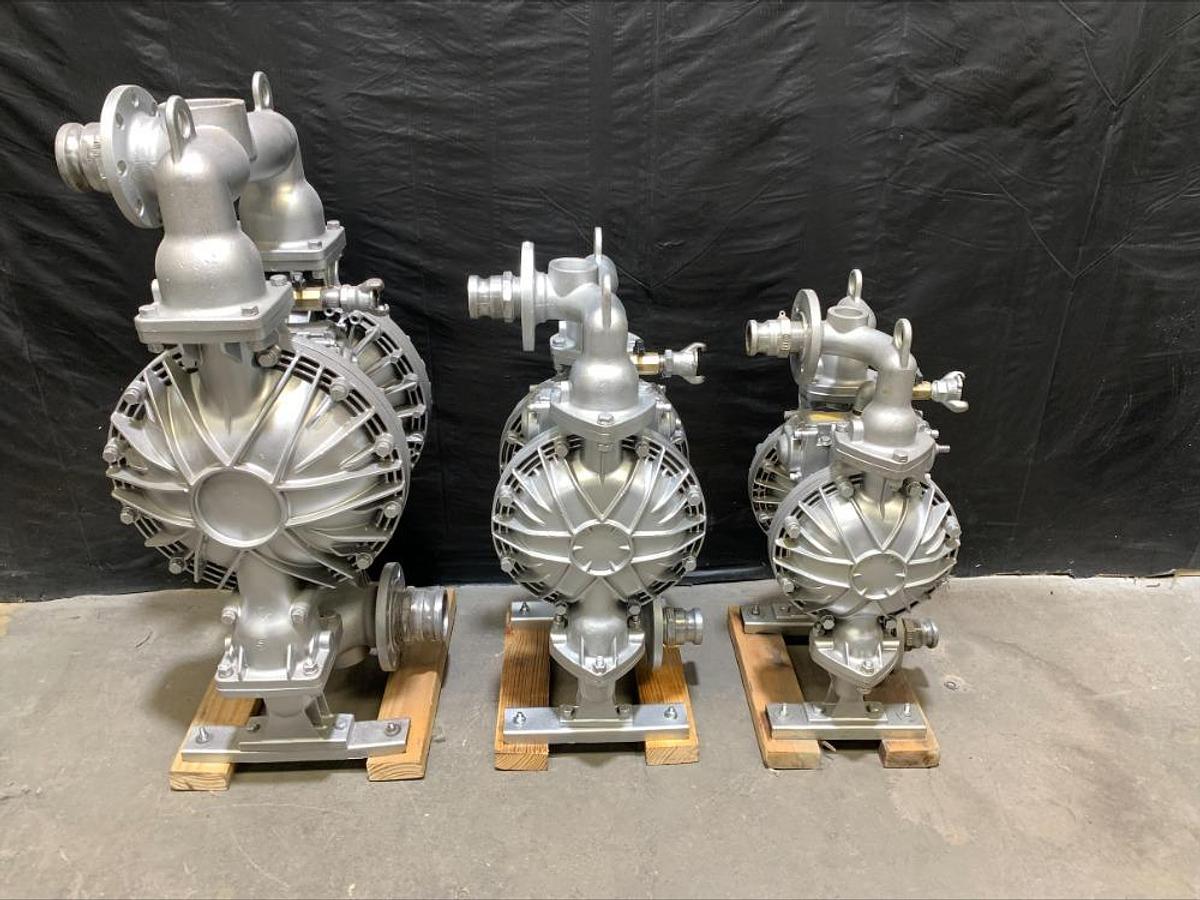 Used Yamada 3" Aluminum Air Powered Double Diaphragm Pump NDP-80 NDP-80BAE