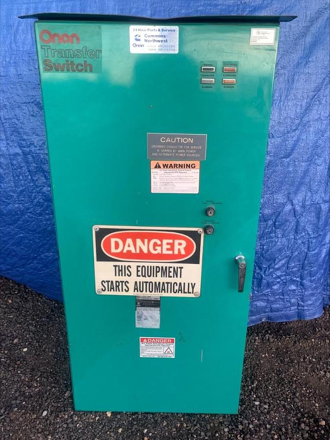 Used Cummins Onan DGFA 150 Kw Diesel Standby Generator w Switch 966 HRS 135 Kw Prime
