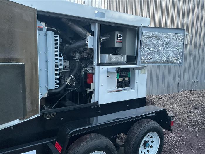 Used MQ MultiQuip WhisperWatt 45 KVA 36 Kw towable generator DCA-45SSIU4F 5280 HRS