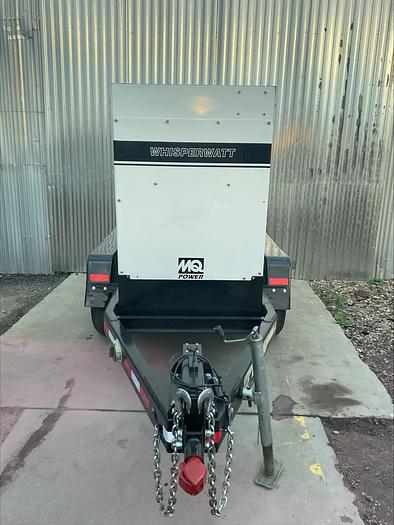 Used MQ MultiQuip WhisperWatt 45 KVA 36 Kw towable generator DCA-45SSIU4F 5280 HRS