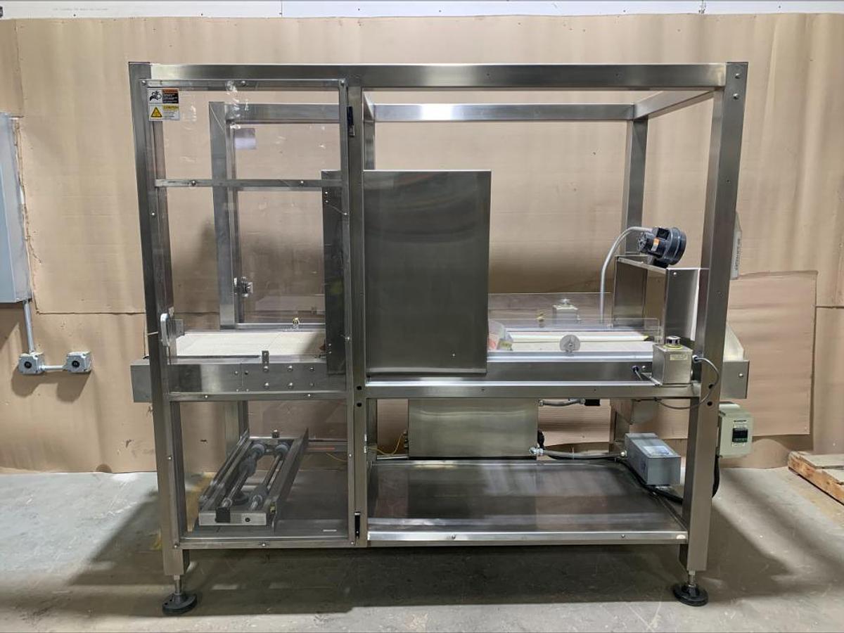 Used Omega TLB Shrink Heat Tunnel Bundler Pharmaceutical Food Grade Stainless Steel