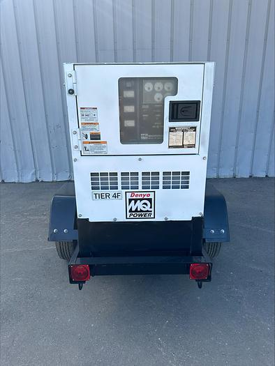 Used MQ MultiQuip WhisperWatt 25 KVA 20 Kw towable generator DCA-25SSIU4F 2841 HRS