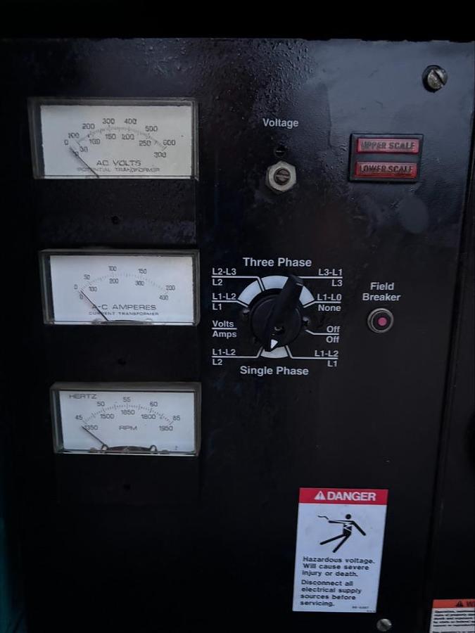 Used Cummins Onan 80ENAD 80 Kw Natural Gas & Propane Standby Generator 633 HRS