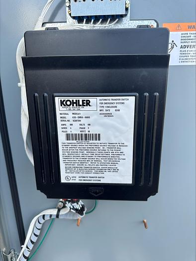 Used Kohler 600 Amp Automatic Transfer Switch ATS 480v 4 Pole