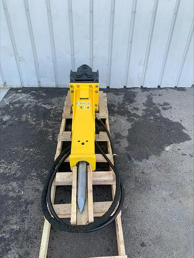 Used 2018 Indeco HP1000 Hydraulic Breaker Hammer Excavator Attachment w Wain Roy A Style Quick Connect Mount
