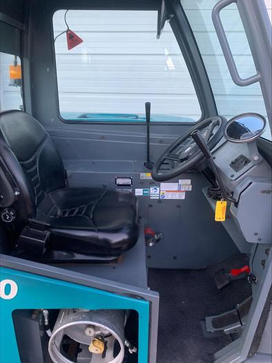 Used Tennant S30 LPG Ride On Sweeper Pick Up Broom Enclosed Cab w Heat AC
