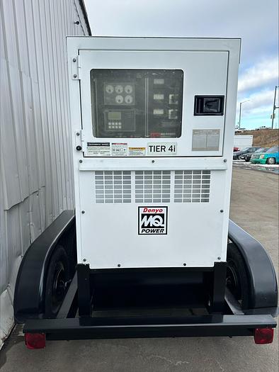 Used MQ MultiQuip WhisperWatt 70 KVA 56 Kw towable generator DCA-70SSIU4F 5736 HRS