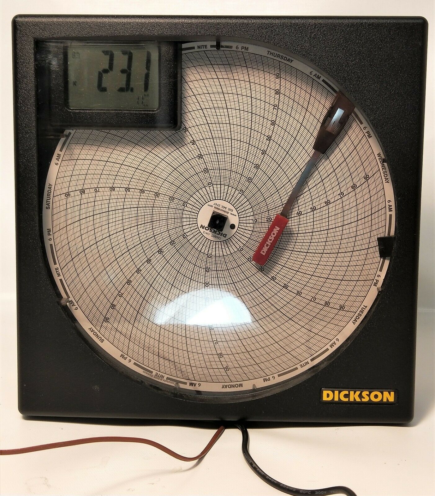 New open box Sold Dickson KT802 8" (203mm) Temperature Chart Recorder