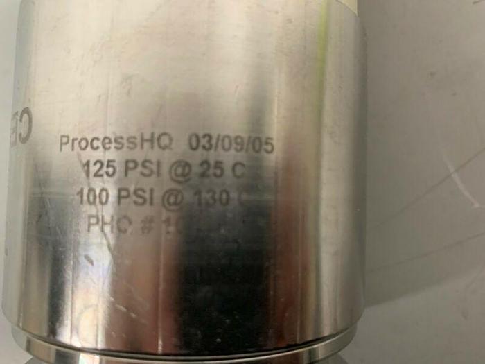 Used Process HQ AdvantaPure 7.5" Silicon Hose w/ 3" Sanitary Fittings 100/125 PSI