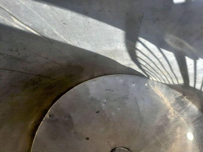 Used Tank, 600 Gallon, 316 S/st, Agit, Cone Btm,