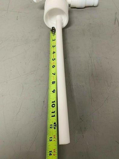 Used Polymer Drum Siphon 13.5" Tube w/ Stainless Steel Swagelok 1" Sanitary Fitting