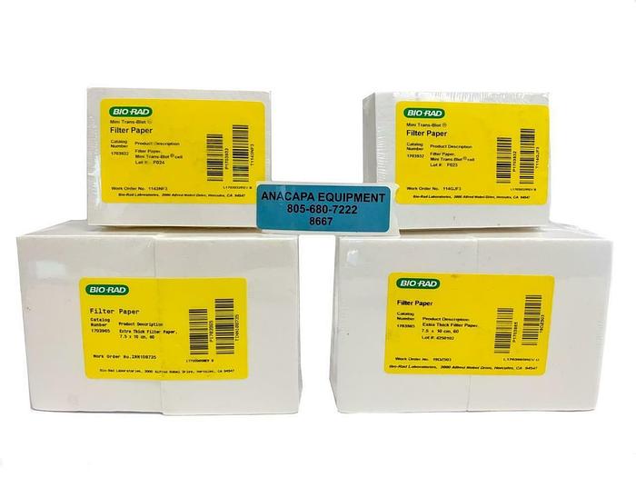 Bio-Rad 1703965, 1703932 Extra Thick & Mini-Transblot Cell Filter Paper Lot 8667