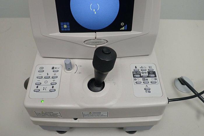 Used Topcon TRC-NW8F Myd/Non-Mydriatic Retinal Camera W/ Power Table & Nikon Camera