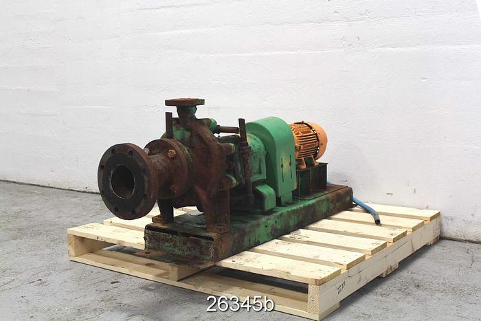 Used Buffalo CRCV Buffalo Pump, Size 509, 7-1/4" Impeller Diameter, Ductile Iron Casing, Ductile Iron Stuffing Box, 150 Gpm, 50 Ft Head, 1750 Rpm, Clockwise Rotation #26345