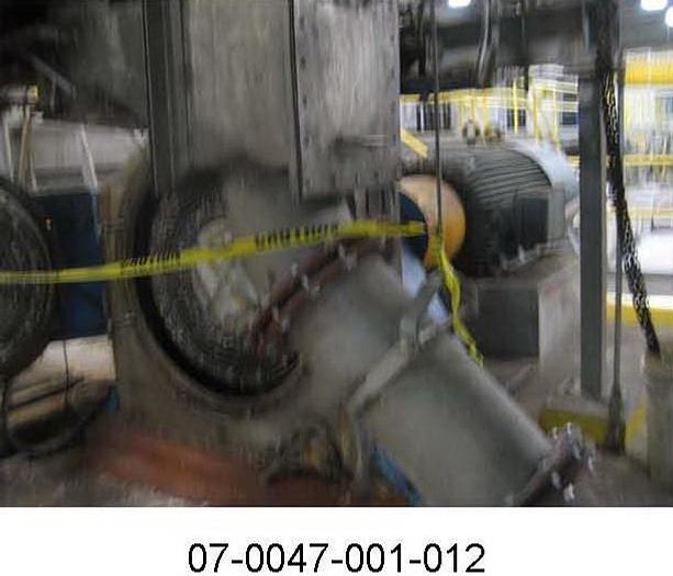 Used Bird Escher Wyss  Bird Escher Wyss Bleach Retention Screw, 36' X 355.5' Long, With Gravity Discharge Into Disperger #2/Sulzer Escher Wyss Disperger #2; Model Hd3; Serial Number 11481; 600 Hp; W/7.5 Hp Infeed Screw #24537