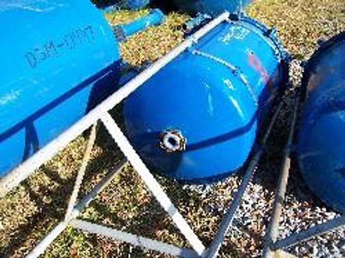 Used Pfaudler approximately 100 gallon vertical glass lined vacuum receiver