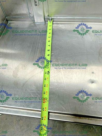 Used Mobile Stainless Steel Storage Cabinet on Casters 60" x 18" x 80"