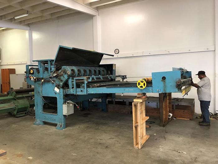Used 88" Clark Aiken Model 126 Type DS Rotary Knife Sheeter