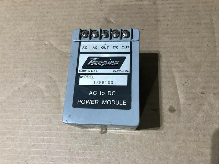 Used Acopian, AC to DC Power Module, 15EB100 for Sale at KRAVAS