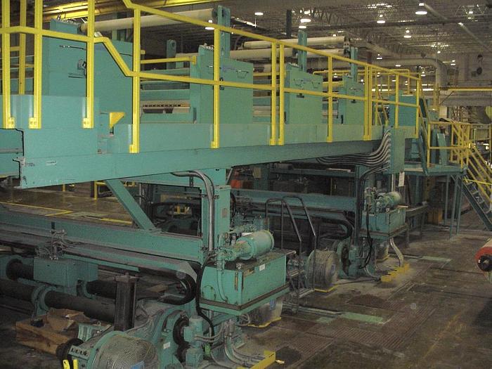Used 98" (2.48M) JAGENBERG FE SHAFTLESS UNWIND STAND 60" OD-2 POSITION (2001)