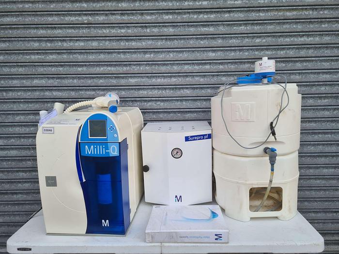 Used Millipore Milli-Q Water Purification System