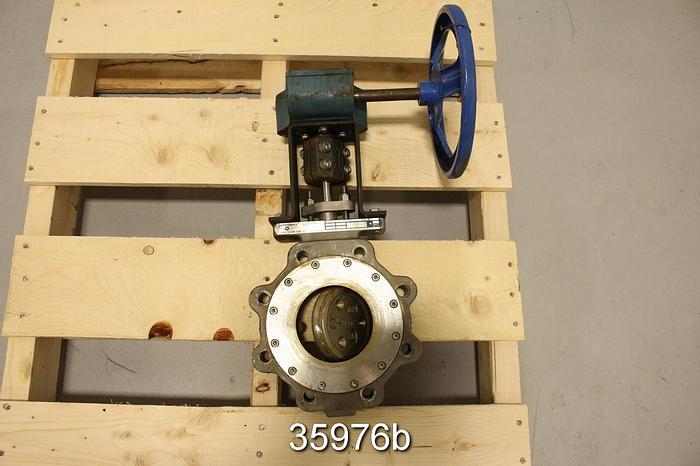 Used Neles Jamesbury 4 815L TT 3600MT 4" Hand Operated Butterfly Valve #35976