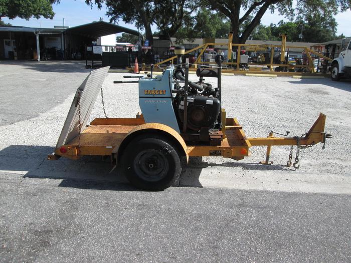 Used Target Pro 35 III Concrete Saw With Single Axle Trailer