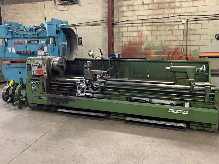 Used 26" X 120" MORTON, HEAVY DUTY ENGINE LATHE