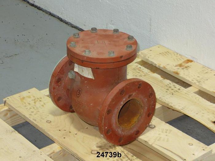 Used Sci CHECK 4" Steel Check Valve, 200 Lb Flange, Avva C508, 200W, 2005 #24739