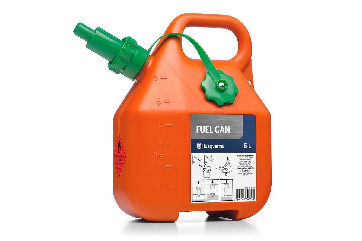 Petrol can 6 litres, orange