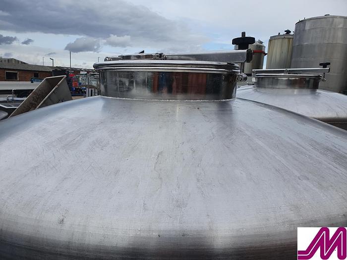 Used 600 Litre Stainless Steel Transit Tanks wit Conical Base