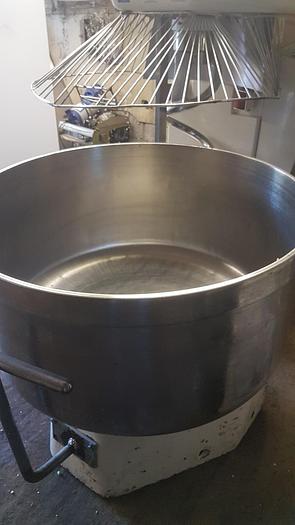Used 2015 MFItaly srl / Esmach ISE 200 spiral mixer with 2 x 200kg mobile mixing bowls