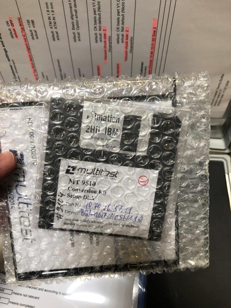 Used Multitest 120 BGA 7x7mm Test Handler Kit for MT9510