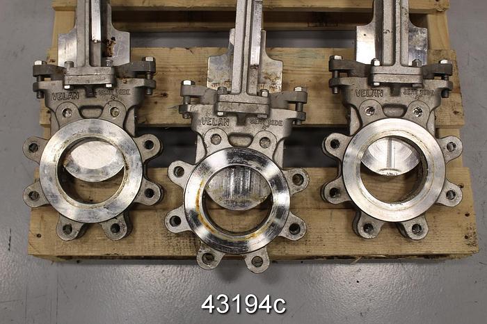 Used Velan 4" Hand Operated Knife Gate Valve #43194