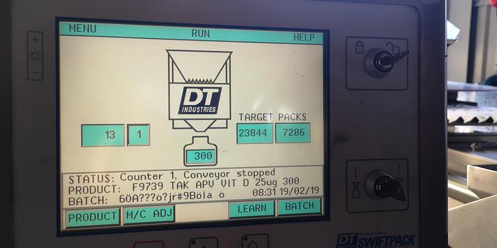 Used 2002 D T Swiftpack Tablet Counter 12 Lane sv2