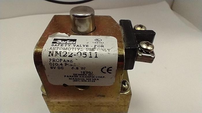 Used PARKER NM22-0511 9-16 Volt electric propane shutoff valve GH201