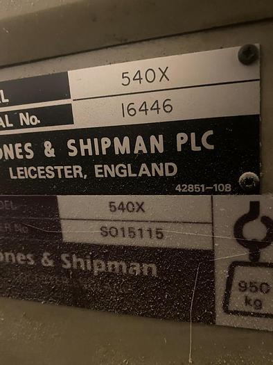 Used 1993 Jones & Shipman 540X Surface Grinder