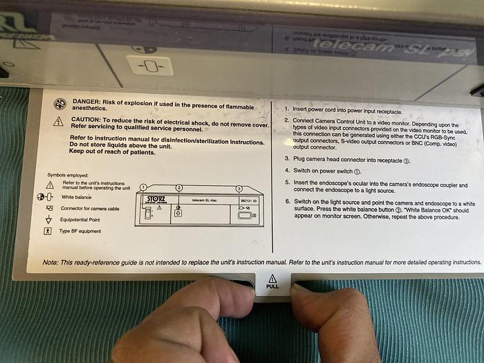 Used Storz telecam SL pal 202120 20 mit Kamerakopf und Tastatur