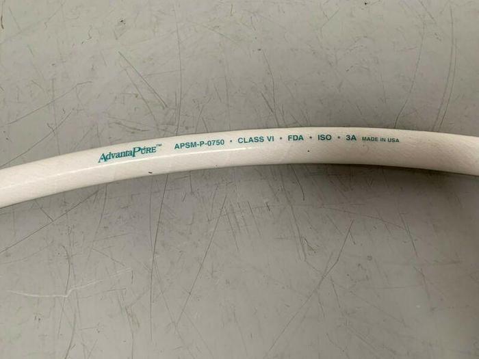 Used AdvantaPure APSM-P-0750 1" x 48" Flexible Silicone Hose 150 PSI