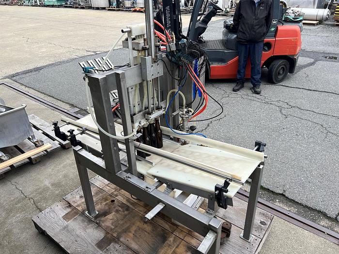 Used Filler, Bottle, Inline, 4-Head, Rinser, Crowner, Meheen #C744928