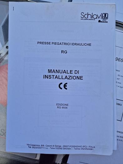 Usato Pressa piegatrice Schiavi RG 80/30