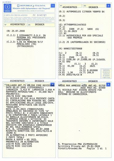 Usato Ambulanza per trasporto sanitario  Citroen