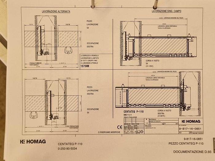 Usato 2019 Homag  Centateq P-110 V BMG 110/42/K