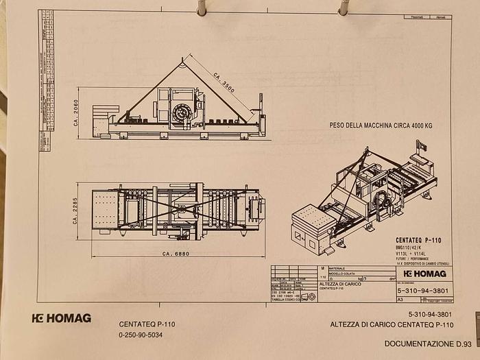 Usato 2019 Homag  Centateq P-110 V BMG 110/42/K