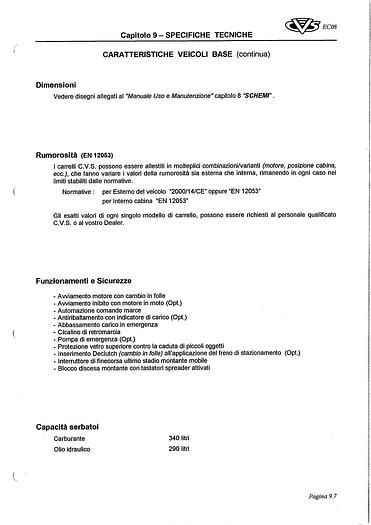 Usato 2002 e 2008 Spreader Empty Container Fork Lift  CVS  EC08.8