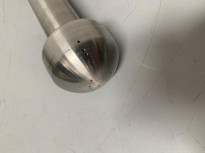 Used Stainless Steel 23" Spray Ball w/ 1 1/2" Sanitary Fittings