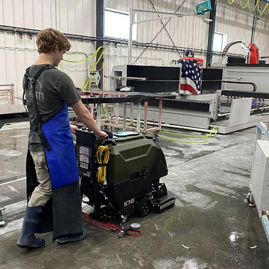 MID-SIZE WALK-BEHIND FLOOR SCRUBBER RENTAL