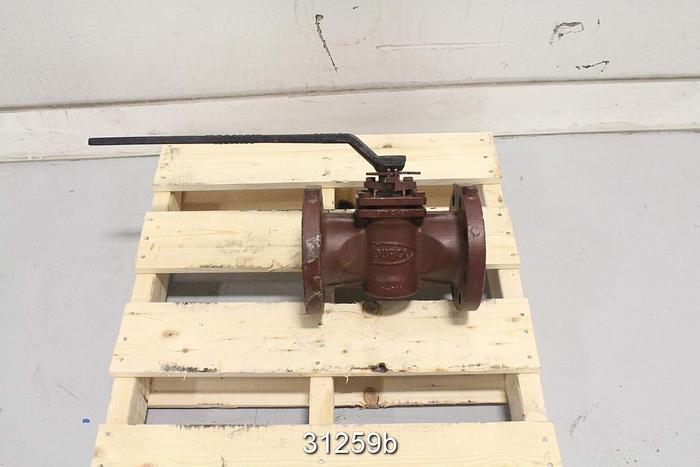 Unused Durco 3" Hand Operated Plug Valve #31259