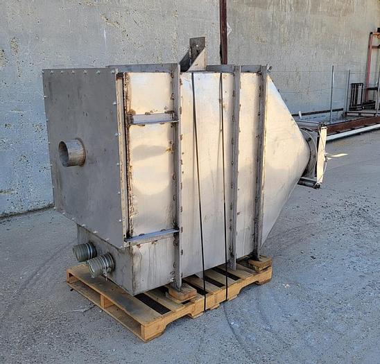 Used Hopper, 50 CF, S/st, 51" x 30" x 72", Cone Bottom, A #S744198